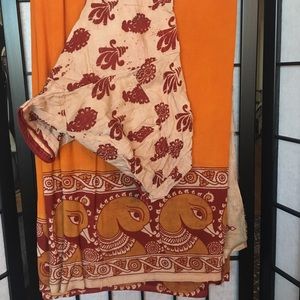 Silk kalamkari saree